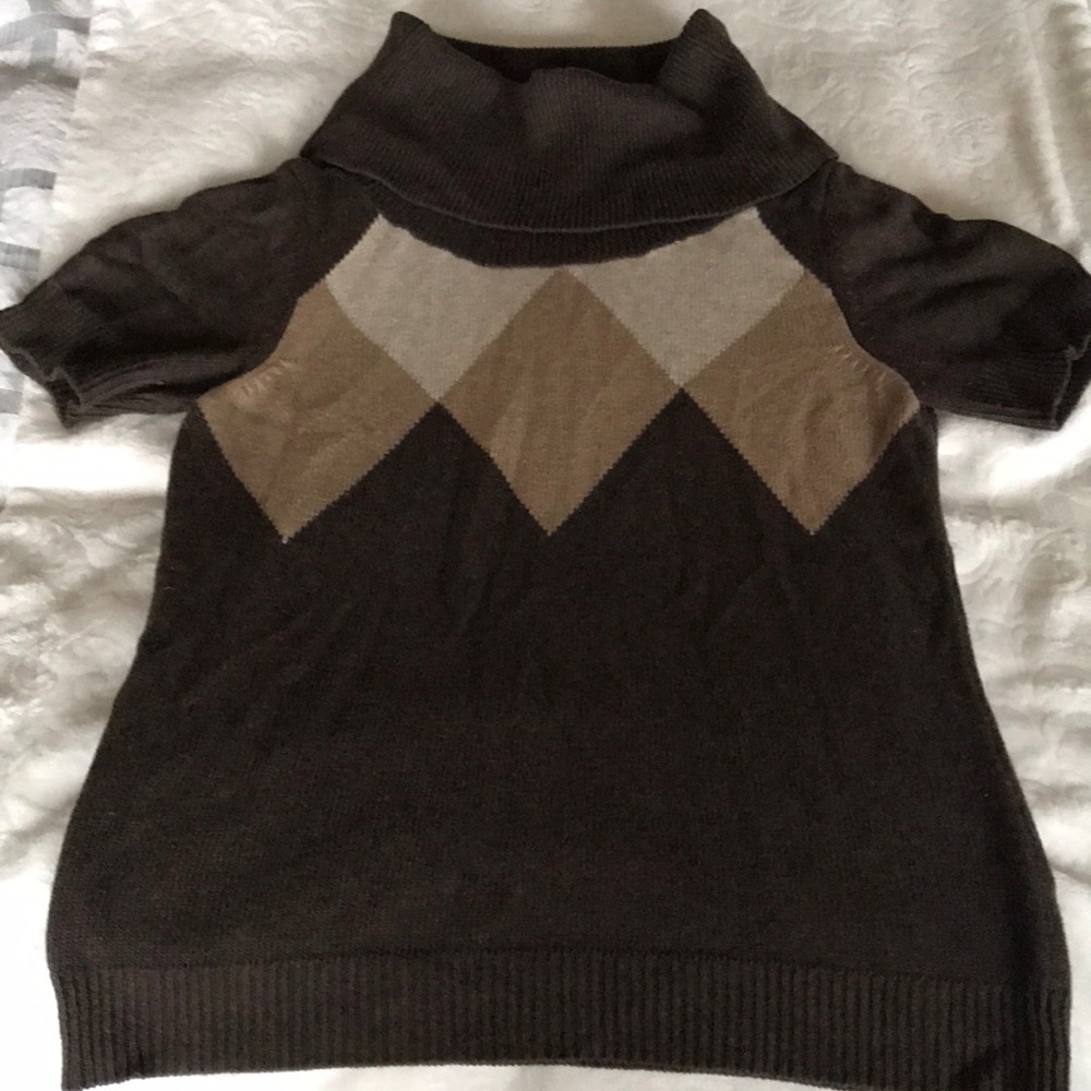 The Limited brown argyle sweater